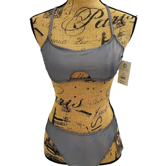 No Boundaries NOBO Hologenic Dot Bikini Set Juniors Size Small 3-5 - Picture 3 of 16